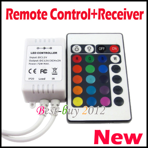 24 keys remote control met reciever